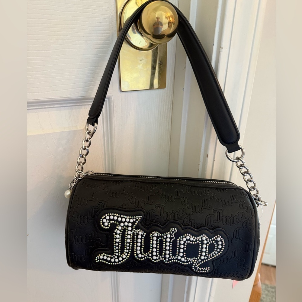 NWT Juicy Couture String of Pearls Roll Bag